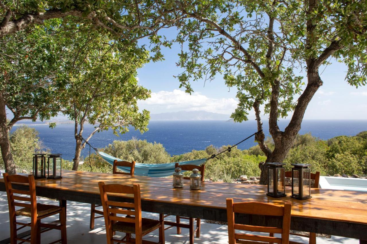 My Old Stone House In A 2 000 Sqm Private Garden With Fab Glamping Tent Mandrákion المظهر الخارجي الصورة